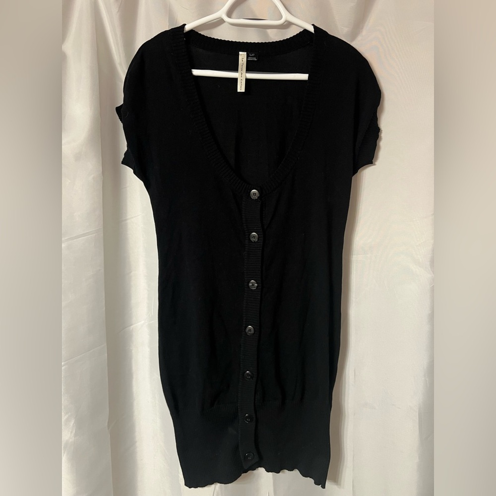 Le Temps Des Cerises Black Button-Down Women's dress. Size small